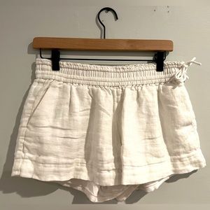 J. Crew, Linen Shorts, Small, White